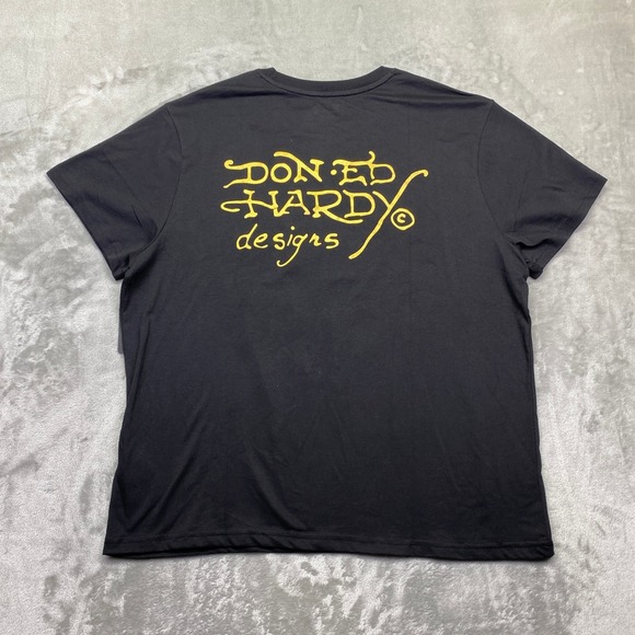 Ed Hardy Mens Skull Explosion Graphic T-Shirt Black XL EHMR1100-28 NWT - Picture 7 of 8